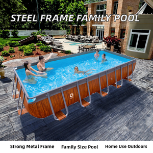 <span class=keywords><strong>Piscina</strong></span> <span class=keywords><strong>Rectangular</strong></span> de PVC con Estructura de Acero 400cm X 200cm X 99cm para Exteriores - Product Image 2
