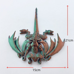 Article populaire : Modèle de dragon cornu imprimé en 3D, articulations mobiles et ailes ajustables, figurine décorative créative - Product Image 5