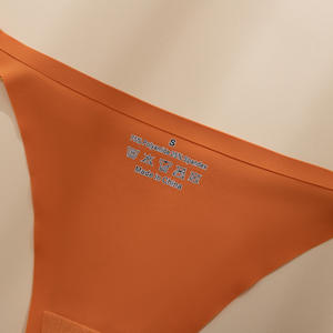 Tanga sin Costuras de Cintura Baja para Mujer, Suave, Transpirable, de Secado Rápido, Ropa Interior Femenina Delgada, OEM ODM - Product Image 5