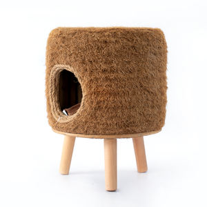 Maßgefertigtes Katzenbett aus Palmholzfaser Gewebtes Rattan-Katzen- und Hundebett für Innen und Außen - Product Image 5