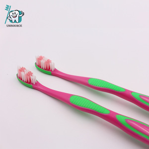 Brosse à dents pour enfants, poils souples, poignée ergonomique, couleur rose vert MC306 - Product Image 4