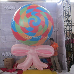 Kostum Tongkat Permen Natal Raksasa Tiup dengan Lampu LED Model Lengkungan Balon 8-10 kaki Oxford/PVC untuk Acara Luar Ruangan Promosi Tongkat Permen - Product Image 5