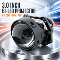 Nouveau projecteur LED bi-lentille super lumineux de 3 pouces 12V 24V 6000K, faisceau haut et bas, projecteur de phare LED pour système d'éclairage automobile