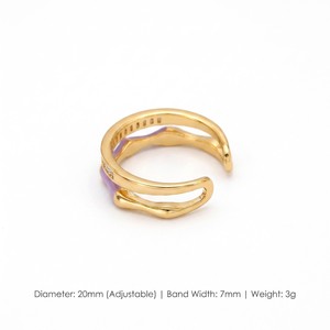 Anillo <span class=keywords><strong>de</strong></span> Esmalte <span class=keywords><strong>de</strong></span> Doble Capa 'Bambú Zen Encantado' <span class=keywords><strong>de</strong></span> JinSpark - Product Image 5