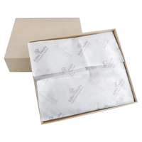 Papier de soie recyclable en pulpe de coton imperméable de haute qualité Logo imprimé personnalisé pour emballage cadeau de bougie