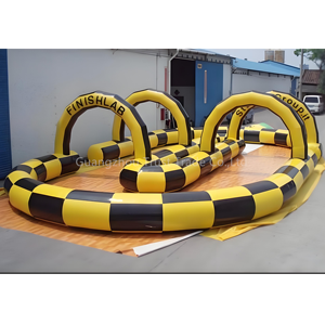 Enfants populaires aller Kart voiture course arène gonflable Sport clôture pare-chocs voiture gonflable piste de course - Product Image 5