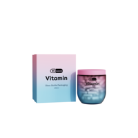 Bouteille en verre colorée personnalisée de 250 ml et flacon de 50 ml pour capsules de suppléments NAD et capsules de suppléments oculaires, ensemble portable pour l'emballage
