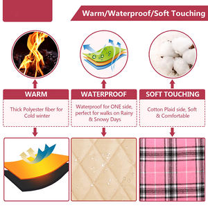 Köpekler için lüks XXL kış ceket ekstra büyük boy özel Logo klasik baskı tarzı zarif giyim aksesuarları ceket köpekler için - Product Image 5