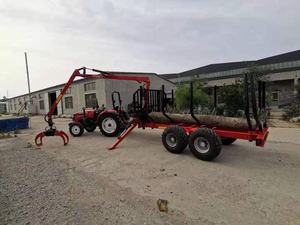 <span class=keywords><strong>Remorque</strong></span> de <span class=keywords><strong>bois</strong></span> de forêt de rondin de vélo de quadruple de machine de sylviculture avec la grue <span class=keywords><strong>pour</strong></span> le tracteur - Product Image 4