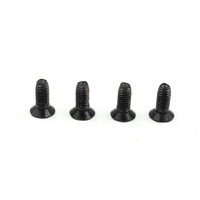 Vis à tête fraisée plate revêtue de PTFE en téflon noir 10mm de longueur
