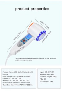 Portable Hot and Cold Hammer Facial Device - Product Image 4