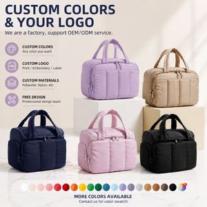 Trousse de Toilette de Voyage Grande Capacité pour Femme, Organisateur de Maquillage, Sac Cosmétique avec Poignée, Pochette de Rangement pour Shampoing, Logo Personnalisé, Vente en Gros - Product Image 6