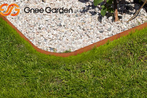 Galvanized <b>Steel</b> Rectangle <b>Edging</b> Fence-Durable Flower Bed Border Guard for Balcony - Product Image 4