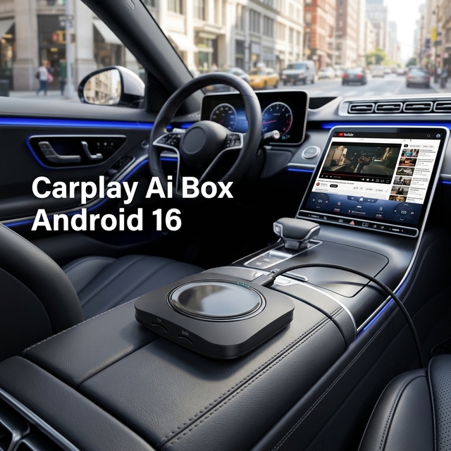 IHeylinkit Android 16 Car Smart Box Compatible with 4G SIM & TF Card 4+64GB/8+128GB