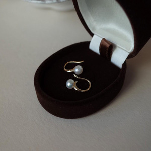 Pendientes de Perlas de Agua Dulce con Baño de Plata S925 y Oro de 14K, Elegantes, Inspirados en Celebridades, Plata de Ley Premium, CE, Pequeños, Exquisitos y Elegantes - Product Image 5