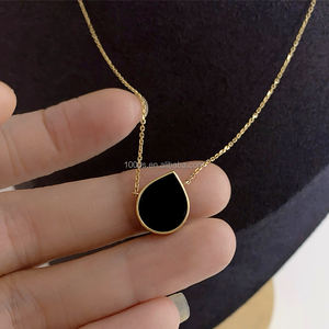 Nuevas llegadas 14K oro sólido DIY joyería fina con ágata malaquita MOP turquesa piedra preciosa colgante collar para mujer chica regalo - Product Image 5