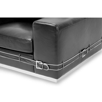 Fauteuil d'appoint rembourré moderne pour chambre d'hôtel et salon, avec coussin moelleux et base métallique, chaise de loisirs confortable pour la maison
