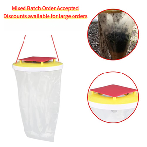 Trampa para Moscas Desechable No Tóxica con Control Físico y Capacidad para hasta 10,000 Moscas para Jardín, Patio Trasero - En Stock - Product Image 1