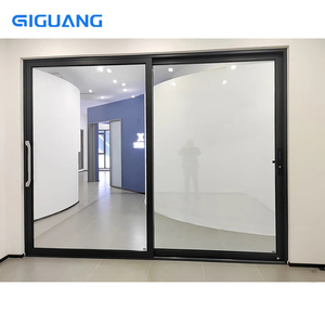 QIGUANG NFRC USA extérieur dissimuler empilable porte-fenêtre coulissante grand Double porte en aluminium trempé portes coulissantes de poche en verre caché - Product Image 1