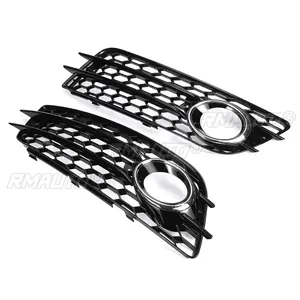 2pcs Car Front Bumper Fog <b>Light</b> Grille Cover Honeycomb <b>Hex</b> Grille Grill for Audi A4 B8 S-Line S4 2008-2012 8K0807681C 8K0807682C - Product Image 3