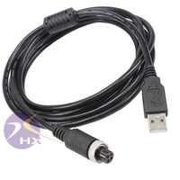 Cable de alimentación de extensión de conector M12 a USB de 4 pines, Cable de actuador impermeable M12, chaqueta de PVC, fibra óptica Coaxial Din USB M8 de 4 pines