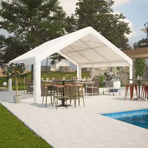 Pérgola de Aluminio Moderna y Resistente de 20x20 Pies para Exteriores, con Paredes Laterales Removibles, para Fiestas, Campamentos, Jardín, Patio, con Pantalla y 2 Bolsas de Almacenamiento - Product Image 4