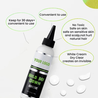 Colle adhésive pour perruques OEM 150 ml (5,3 oz), longue tenue, résistante à l'eau, pour perruques
