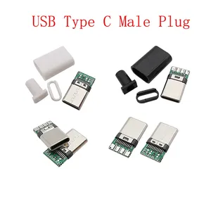 Lot de 10 connecteurs <span class=keywords><strong>USB</strong></span> 5 broches Type C/<span class=keywords><strong>Micro</strong></span>/<span class=keywords><strong>USB</strong></span> 2.0 Mâle/Femelle – Adaptateur d'assemblage pour réparation DIY, soudure, charge et données - Product Image 2