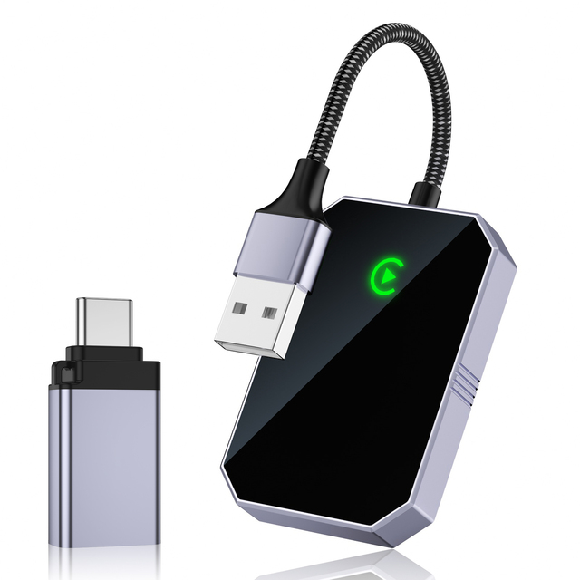 OEM ODM Mirror Link Adapter Wireless Carplay Dongle for Audi Volvo VW Mazda 3 Mercedes W212 Compatible with Carplay