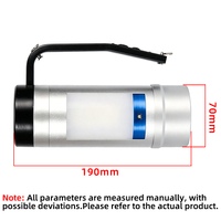 Lampe de recherche LED portable Foxhawk, lampe de secours pour interventions d'urgence, étanche IP68, rechargeable, portée du faisceau 200M+