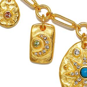 Europeo americano in acciaio inox 18K colore oro ciondolo con catena a maglie per san valentino festa della mamma o occasioni regalo - Product Image 4