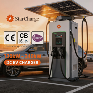 สถานีชาร์จรถยนต์ไฟฟ้าแบบดีซีขนาดกะทัดรัด 750x720 มม. รุ่น Starcharge Titan V5 UL CE 120kW-180kW รองรับ RFID, QR, แอปพลิเคชัน, OCPP 20 ความหนาแน่นสูง - Product Image 1