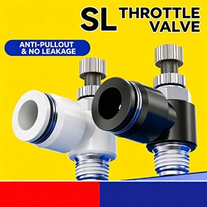<span class=keywords><strong>Raccord</strong></span> de tuyau en plastique à emboîtement rapide pour tuyau d'air, contrôleur de vitesse noir, <span class=keywords><strong>raccord</strong></span> de tuyau, fabricant de vannes de régulation de débit - Product Image 2