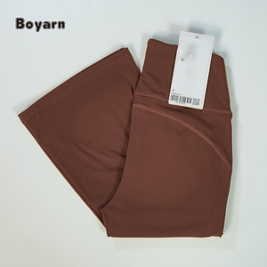 Vente en gros de pantalons de yoga à jambe large Boyarn pour le sport pantalons évasés de fitness à haute élasticité streetwear pour femmes leggings de loisirs - Product Image 6