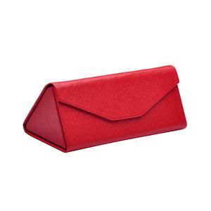 Custodia per occhiali da sole in pelle sintetica di alta qualità pieghevole da viaggio con Logo personalizzato all'ingrosso - Product Image 1