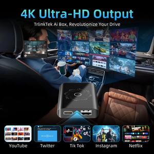 4 + 32G แอนดรอยด์ CarPlay Ai BOX 4คอร์ไร้สาย CarPlay Android สนับสนุนอัตโนมัติ YouTube 3-in-1อะแดปเตอร์ WiFi USB dongle กล่อง CarPlay - Product Image 6