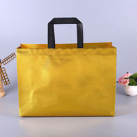 Sacs de shopping de luxe personnalisés en or et en argent 2025 pour vêtements, sac de shopping non tissé laminé, SAC BIO