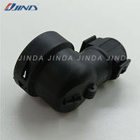 Conector Automotriz JINDA 965783-1 PA66+GF 4P, Abrazadera para Tubo Corrugado, Funda Impermeable Gris para Cableado Automotriz