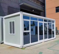 Maisons modulaires pliables à assemblage rapide, maison en conteneur en acier, panneau sandwich, dortoir/maison de luxe respirante
