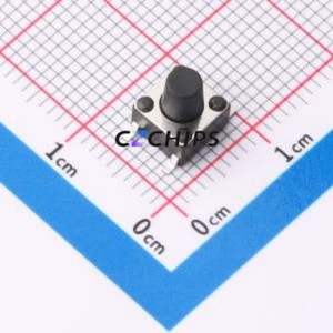 ZX-QC66-7.0TP Tactile Switch SMD-4P,6x6mm Switch Single Pole Single Throw Round Button 2.6N Vertical Mount - Product Image 1