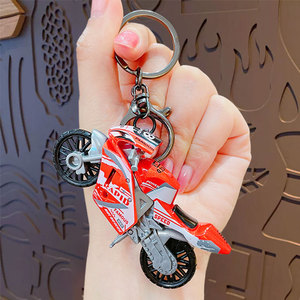 批发3D环保卡通迷你玩具车学生书包挂件情侣钥匙扣橡胶胶印 - Product Image 1