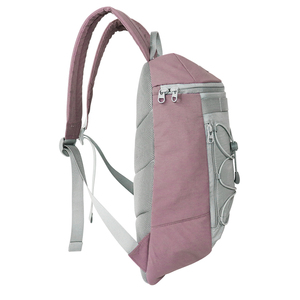 Mochila SENDA Unisex, Ligera, de Nailon, con Marco Interno, Diseño Normcore/Minimalista con Patrón de Caracteres, Duradera y Portátil, Color Gris Claro - Product Image 4
