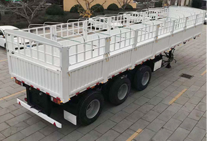 Nuevo Semirremolque de Acero de 3/4/5 Ejes, 40/60/80/100 Toneladas, para Transporte Agrícola y de Artículos Grandes, Neumáticos 12r22.5 - Product Image 3