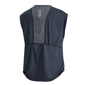 T-shirt sans manches en soie glacée pour homme, léger et respirant, débardeur de sport, course à pied, entraînement, veste athlétique sans manches - Product Image 3