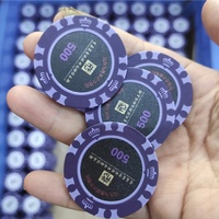 Nouveau Design blanc nombre de jetons de poker