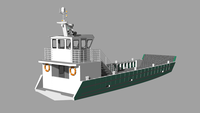Bateau de pêche d'atterrissage à double sol, modèle, norme européenne, en aluminium, 15m