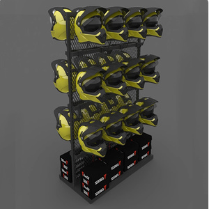 Di lusso a doppia faccia per l'abbigliamento Anti-ruggine moto metallo Pegboard espositore Stand per fiera negozio al dettaglio - Product Image 3