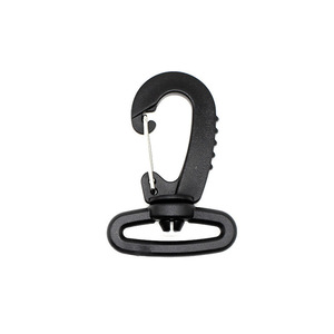Plastic Snap <b>Hook</b> Black General Industry Outdoor Backpack Strap Carabiner Clip Accessory - Product Image 3