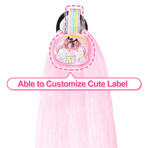 Colore <span class=keywords><strong>lavanda</strong></span> intrecciare i <span class=keywords><strong>capelli</strong></span> con tinsel, facile da indossare coda di cavallo intrecciata con tinsel - Product Image 4