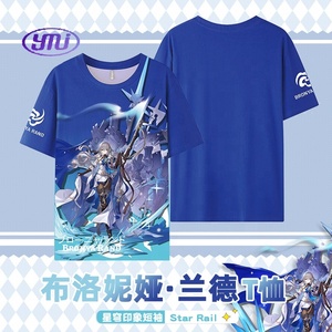 19 estilos, camisetas de Anime, camiseta de Honkai Star Rail, ropa de Anime <span class=keywords><strong>Dan</strong></span> Heng Herta, disfraz de Cosplay de Anime para mujeres y hombres - Product Image 2